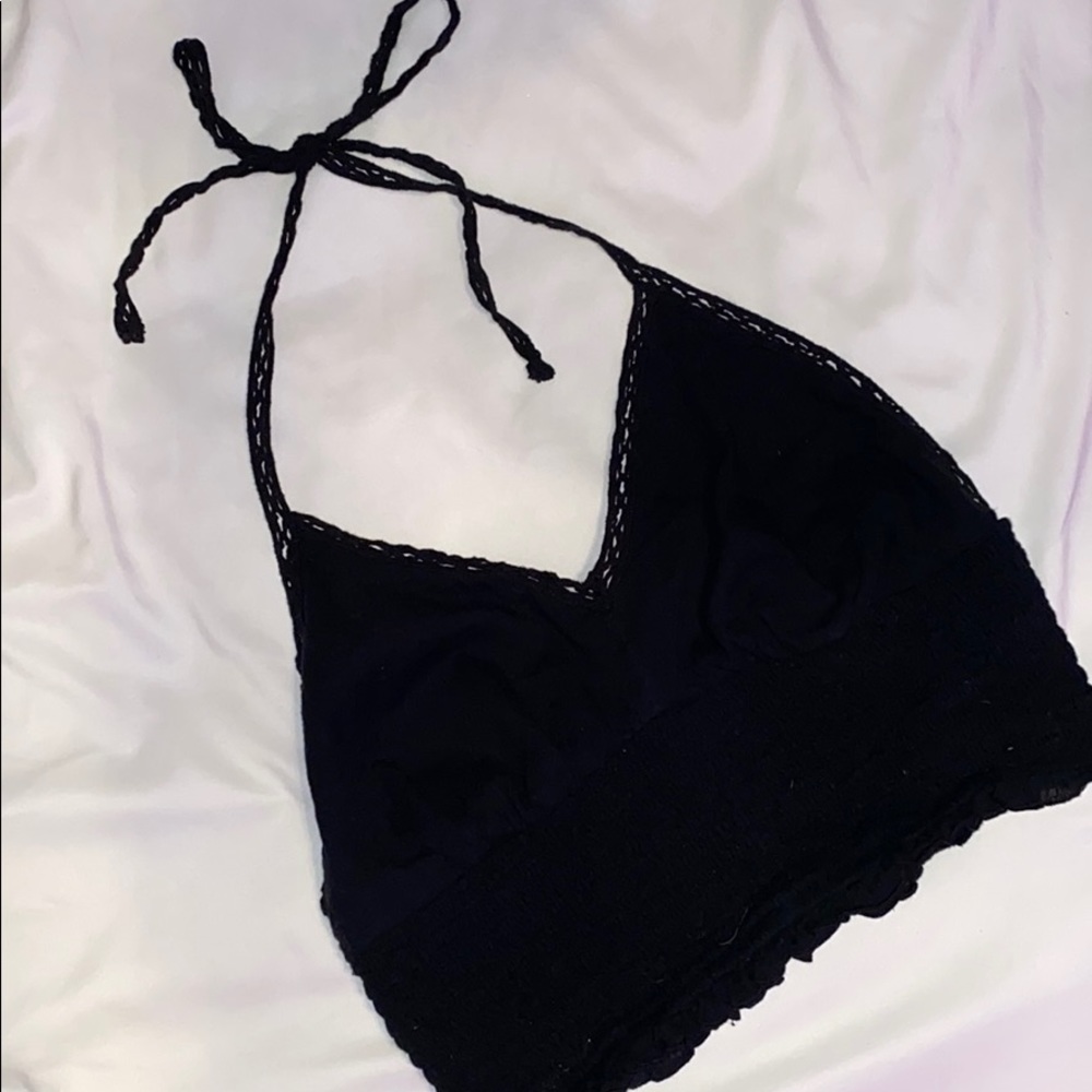 American Eagle Cropped Halter Top